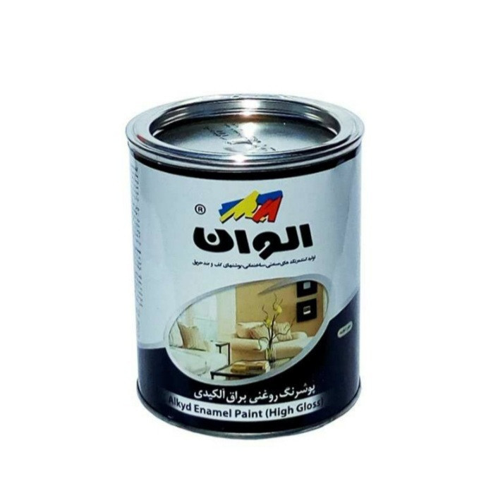 رنگ روغنی براق مشکی الوان