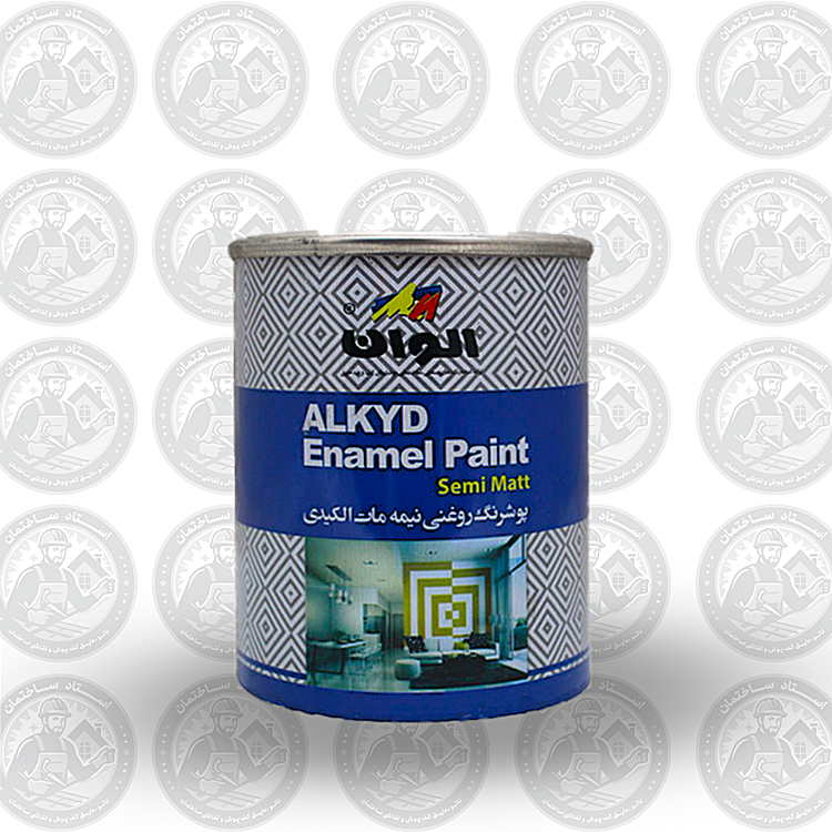 رنگ روغنی سفید نیمه مات الوان